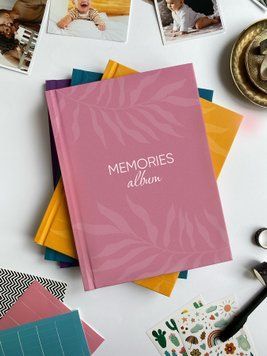 Альбом універсальний, без тексту. Рожевий Album_MEMORIES_pink фото
